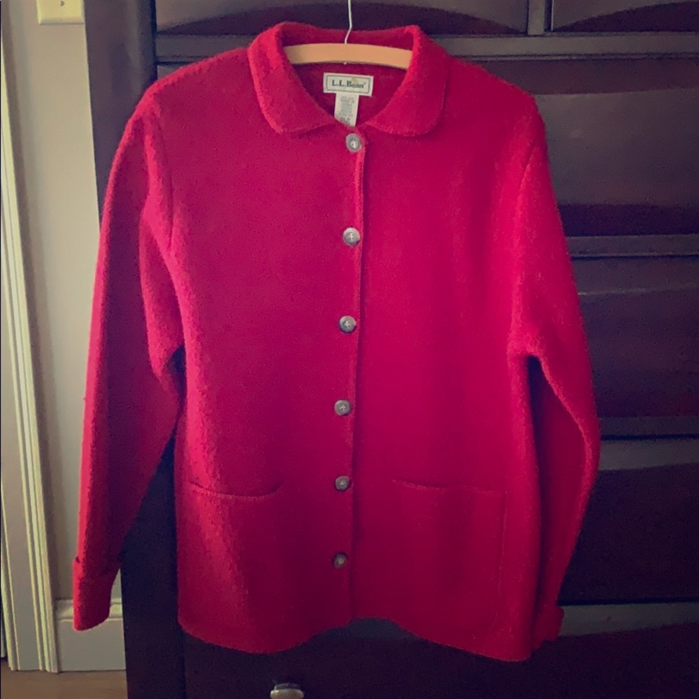 Vintage LLBean boiled wool coat